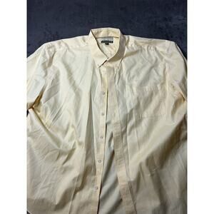 CABELA'S OUTFITTER SERIES Mens 3XL 100% Cotton Button-up S/S Yellow Shirt